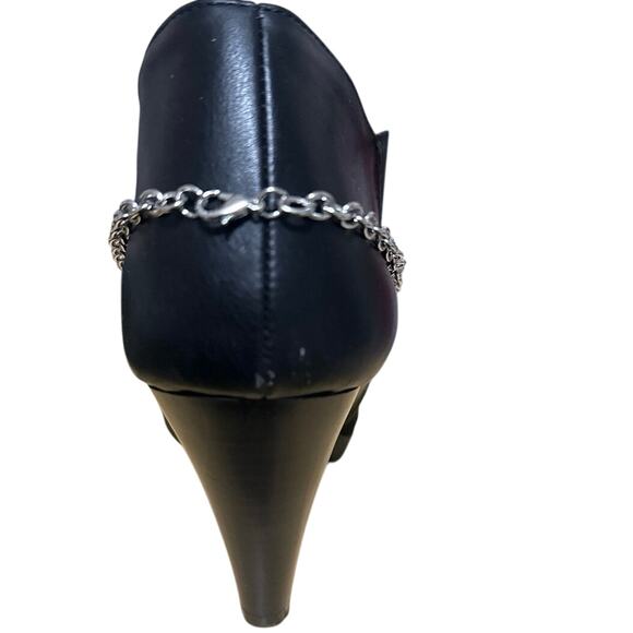 Boot Jewelry Silver tone chain 3 layers 4 front, side or rear w/ w2”extender NWT - Picture 3 of 7
